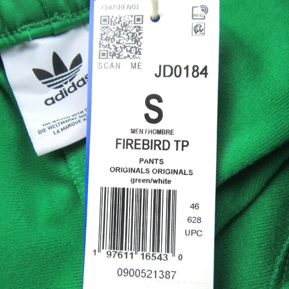 Adidas Originals Firebird Track Pants Mens Size Small Green Trefoil NEW - Picture 9 of 11